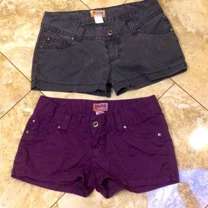 - 2 pairs of Mudd shorts